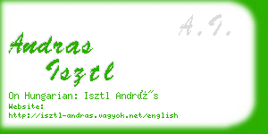 andras isztl business card